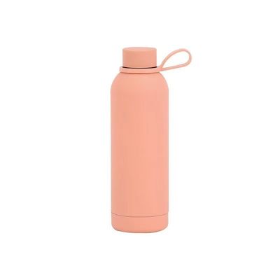 Botella de agua aislada con diseño colorido y material de acero inoxidable
