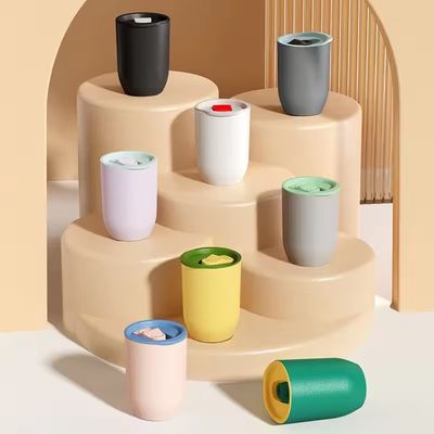 12 oz Eco-amigable AS Tazas de taza de café de plástico para accesorios de diseño moderno con paja