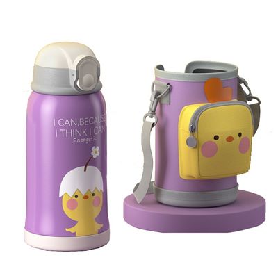 Acero inoxidable 550ml Logotipo personalizado Rebote tapa de paja Copa de termo para campamento estudiantil