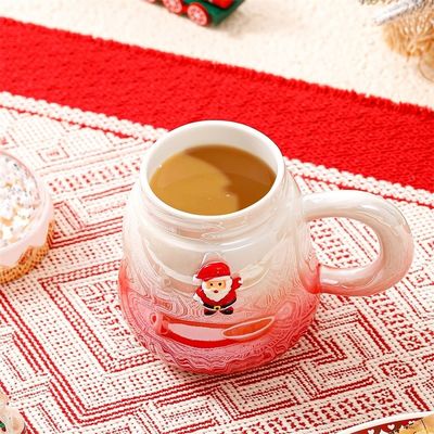 Gradient Color Cerámica de Navidad Regalo en Cajas de Tazas 2024 Diseño Delicado 6.8cm*11cm 2 colores