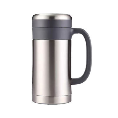 SUS304 Taza de café aislada de acero inoxidable de grado alimenticio con mango de 450 ml