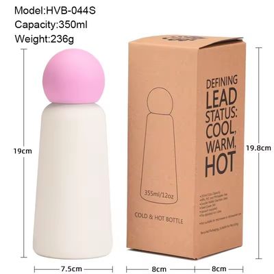 Copo térmico de acero inoxidable 304 con capacidad de 350 ml y aislamiento al vacío de doble pared