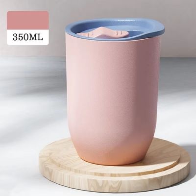 12 oz AS plástico colorido de vino tumbler diseño a prueba de fugas y perfecto para viajes al aire libre