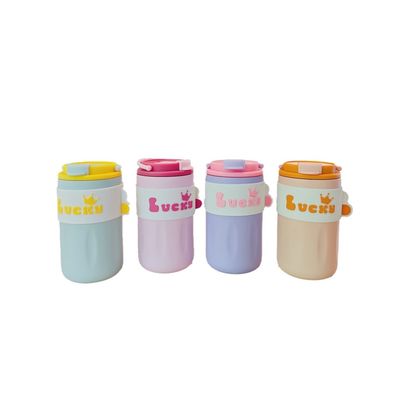 Botella de agua de acero inoxidable 304 con tapa de 420 ml Bebida directa y creativa portátil