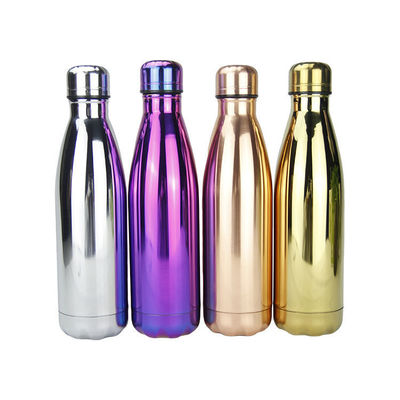 Botellas aisladas de acero inoxidable en forma de cola para oficina / automóvil / hogar