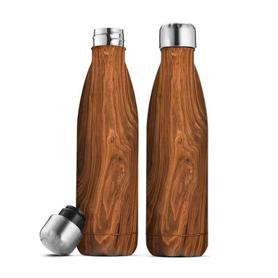 Botellas aisladas de acero inoxidable en forma de cola para oficina / automóvil / hogar