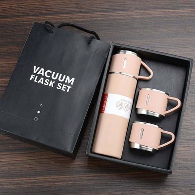 Muestra de suministro de botella de vacío de acero inoxidable Thermos Mug Set regalo para negocios corporativos