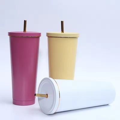 Taza de café de acero inoxidable negro mate 500 ml/750 ml Diseño aislado y personalizable