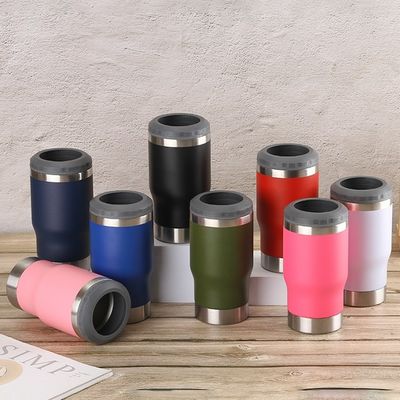 Color personalizado de acero inoxidable 14 oz de doble pared de vacío puede enfriador para el mercado de stock
