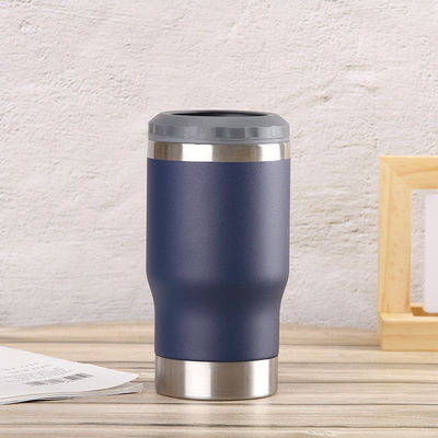 Color personalizado de acero inoxidable 14 oz de doble pared de vacío puede enfriador para el mercado de stock
