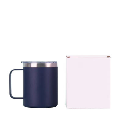 Logotipo personalizado de gran capacidad textura congelada de doble capa aislamiento al vacío de acero inoxidable taza de café