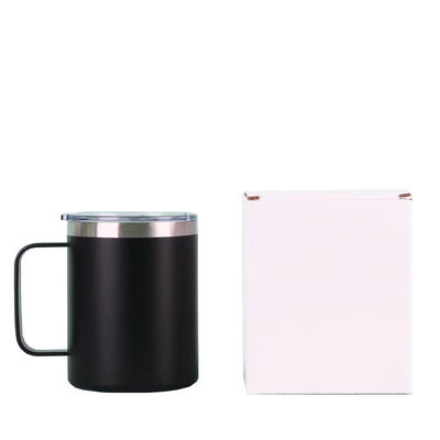 Logotipo personalizable vaso de agua de vacío inoxidable con mango y aislamiento de doble capa