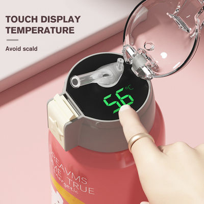 Aplicable Personas 550ml Cute dibujos animados niños taza de agua con tapa inteligente