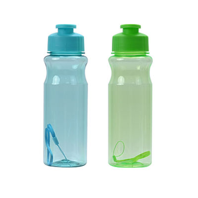 Unisex Sport Logotipo personalizado Botellas de agua potable de plástico sin BPA con tapa para accesorios