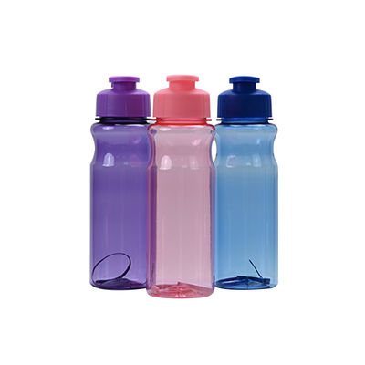 Botellas de agua PET multicolores Eco-amigables y logotipo personalizado para necesidades de hidratación deportiva