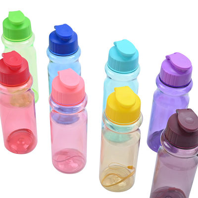 Botellas de agua PET multicolores Eco-amigables y logotipo personalizado para necesidades de hidratación deportiva