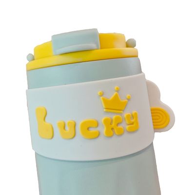 Flasca de deporte de dibujos animados de acero inoxidable 420 ml Taza de café de la suerte termo aislado al vacío