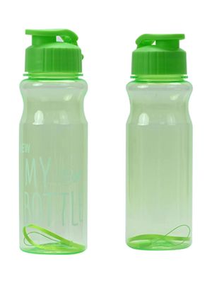 500ml PET BPA libre de taza Botellas de agua potable de plástico con correa para las rutinas de acondicionamiento físico
