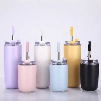 Bebidas para niños sin BPA con palos de doble pared de acero inoxidable