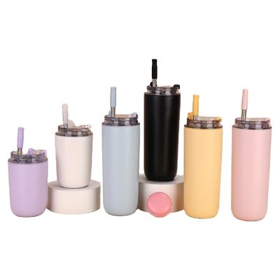 Bebidas para niños sin BPA con palos de doble pared de acero inoxidable