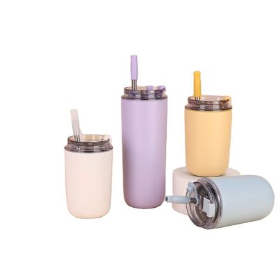 Bebidas para niños sin BPA con palos de doble pared de acero inoxidable