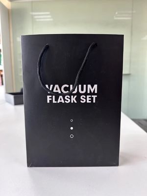 Negocio 304 de acero inoxidable botella de vacío juego de regalo de una taza de dos tapas caja de regalo de agua
