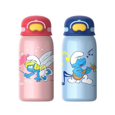 Bottle de agua para niños con tapa de mango de paja Capacidad 550ml