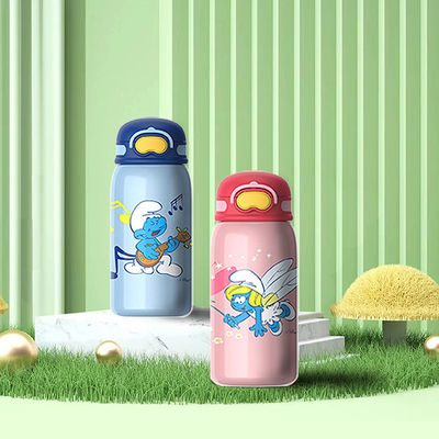 Bottle de agua para niños con tapa de mango de paja Capacidad 550ml