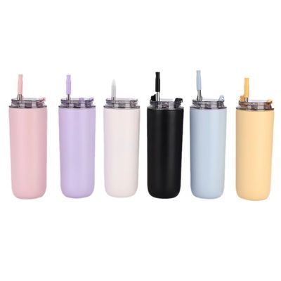 Tazas de café de acero inoxidable 304 de diseño moderno botella reutilizable para bebidas calientes y frías