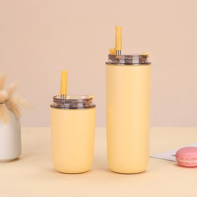 Tazas de café de acero inoxidable 304 de diseño moderno botella reutilizable para bebidas calientes y frías