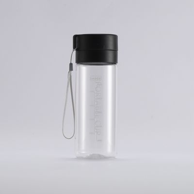 TOUR Botella de agua reciclable de 600 ml con marcador de tiempo para actividades al aire libre