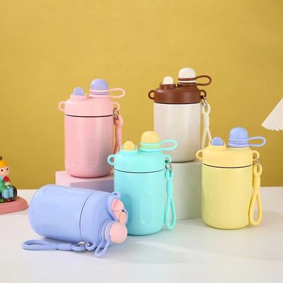Botella térmica de 550 ml para chicas Bebida doble Acero inoxidable 316 mantiene la bebida caliente fría