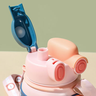 Producción Taza para niños Termos portátil 850 ml Botella de agua de acero inoxidable con paja