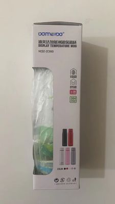 Display de temperatura LED portátil de 380 ml Botella inteligente para viajes al aire libre Acampada senderismo