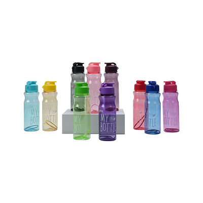 500ml de PET BPA personalizado Bebidas de plástico con correa de varios colores