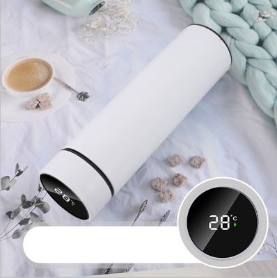 Logotipo personalizado Termos con tapa Botella de agua LED de acero inoxidable con pantalla de temperatura