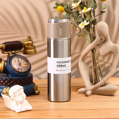 Conjunto de regalos corporativos 201 Flasca de vacío de acero inoxidable con 3 tazas conectables