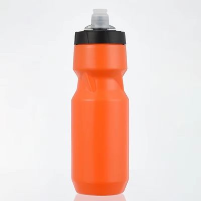 Logotipo personalizado aceptable 700ml PE Botella de agua deportiva de plástico con cubierta de polvo
