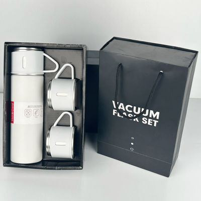 500 ml de capacidad Taza de negocios de acero inoxidable Flascos de termo Flasca de agua con 3 tapas Rosa