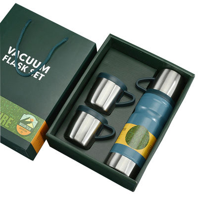 Conjunto de botellas de vacío de tipo comercial para exteriores de gran capacidad y 3 tapas