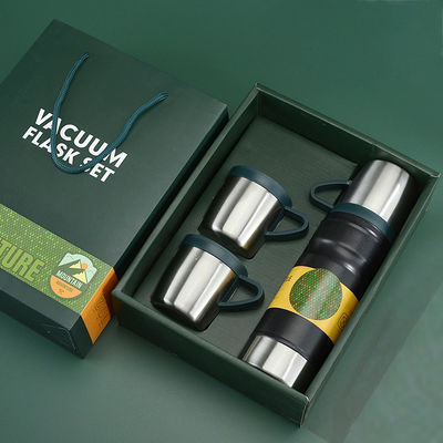 Conjunto de botellas de vacío de tipo comercial para exteriores de gran capacidad y 3 tapas