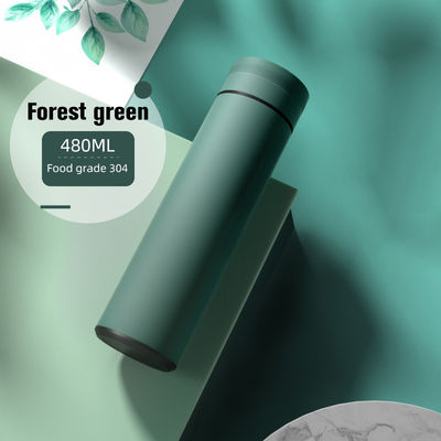 480ml Botella de termo inteligente LED Display de temperatura digital de acero inoxidable Muestra de suministro