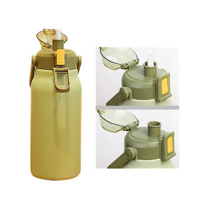 Diseñador de botellas de agua inteligentes de acero inoxidable de 1700 ml Capacidad con marcador de tiempo y Li