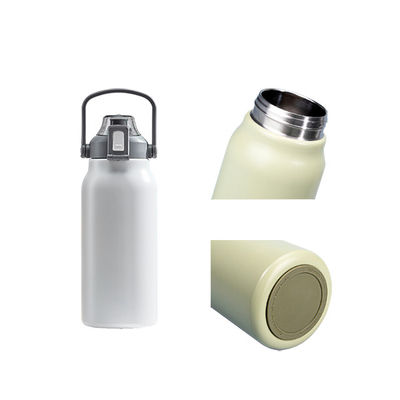 Diseñador de botellas de agua inteligentes de acero inoxidable de 1700 ml Capacidad con marcador de tiempo y Li