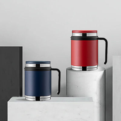 Taza de viaje aislada al vacío de doble pared para cocina de acero inoxidable impermeable