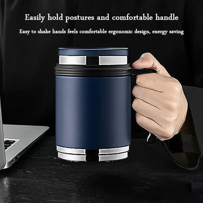 Taza de viaje aislada al vacío de doble pared para cocina de acero inoxidable impermeable