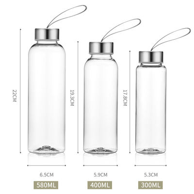 Patrón personalizado 300ml 400ml 500ml Botella de plástico para deportes al aire libre y viajes eficientes