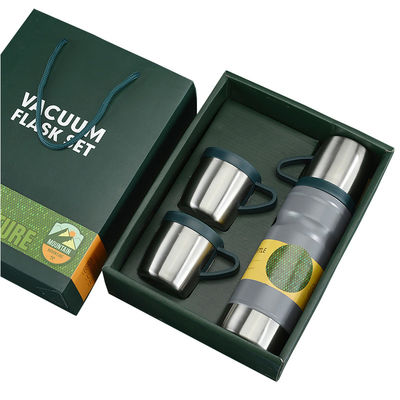 Rendimiento de aislamiento térmico 12-24 horas Flasco de vacío Set de regalo de taza térmica para todos