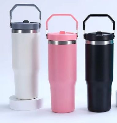 30 oz 304 de acero inoxidable Flasca de vacío de termo Colorido Logotipo personalizado Viajes Taza de café Botella reutilizable