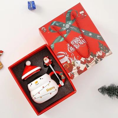 Creativas tazas de café de Navidad de 480 ml de capacidad Impresión de sublimación Diseño de Santa Claus